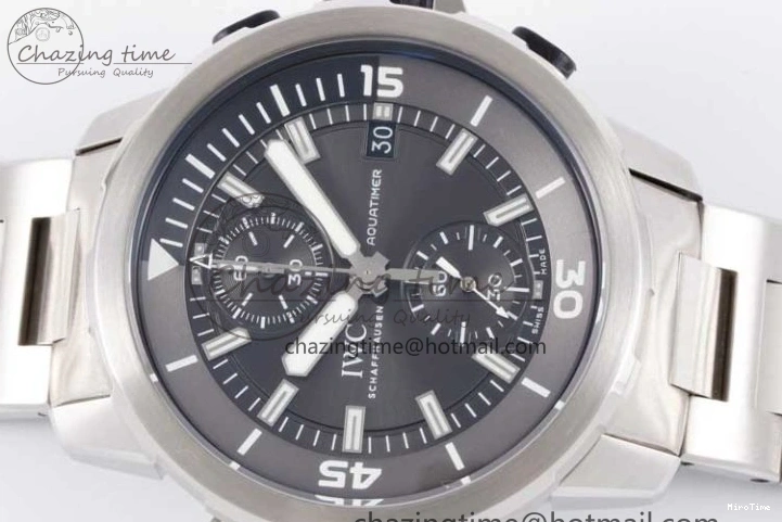 MIROTIME 0509 EasyCare Aquatimer Chrono SS V6SF 1:1 Best Edition Gray Dial on SS Bracelet A 7035